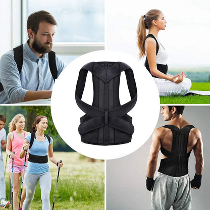 Back Posture Corrector Brace - Shoulder Support for Pain Relief &amp; Spine Alignment