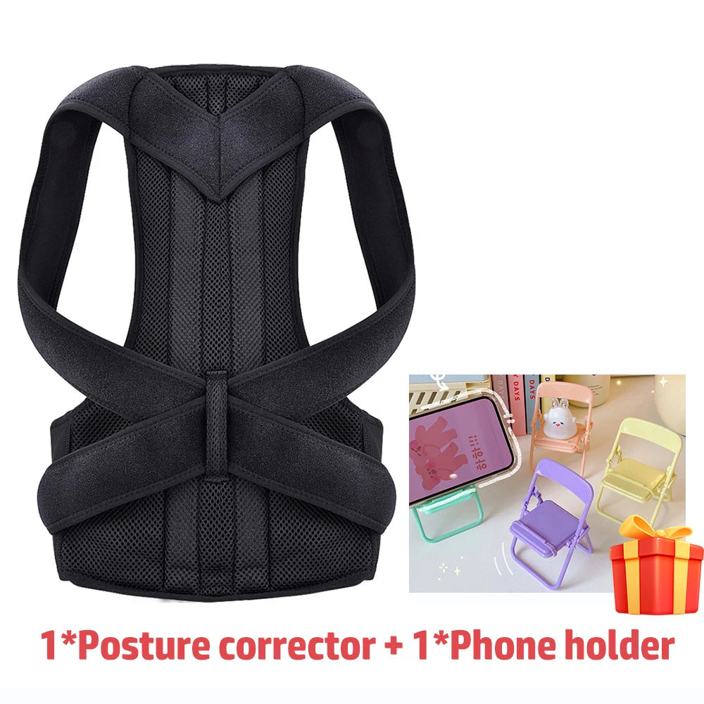 Back Posture Corrector Brace - Shoulder Support for Pain Relief &amp; Spine Alignment