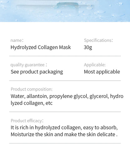 20 Stück BIOAQUA Centella Collagen Gesichtsmasken Feuchtigkeitsspendende, erfrischende Tuchmasken Hyaluronsäure-Gesichtsmaske Hautpflegeprodukte