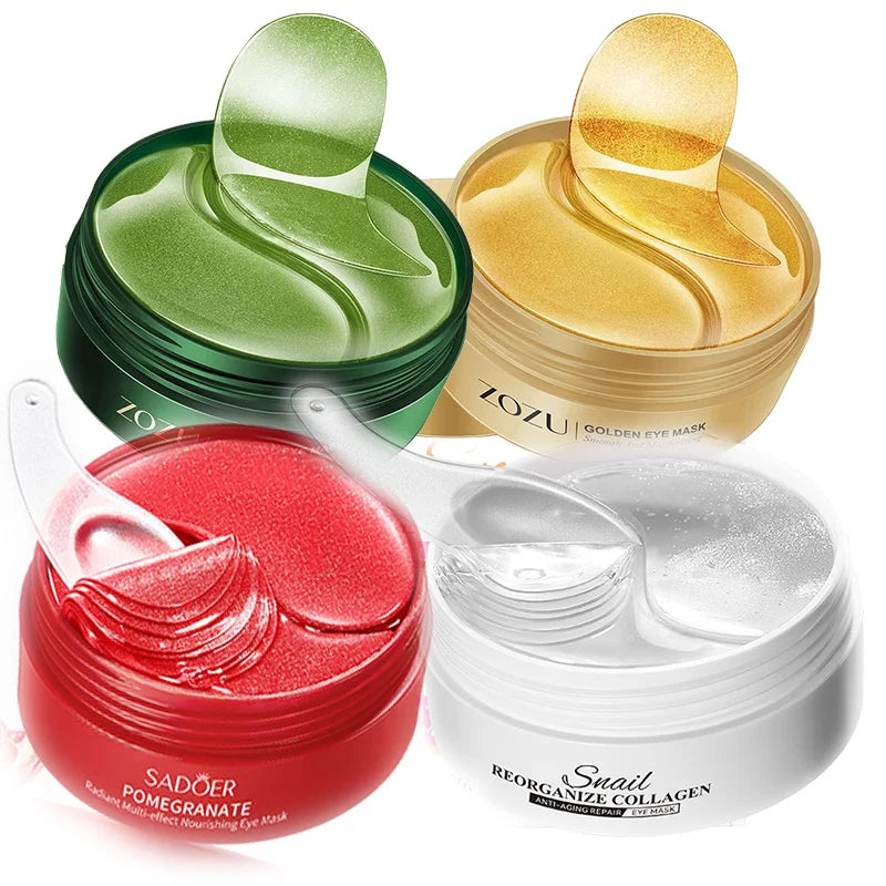 Goldene Hyaluronsäure-Augenpads