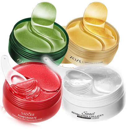 Goldene Hyaluronsäure-Augenpads