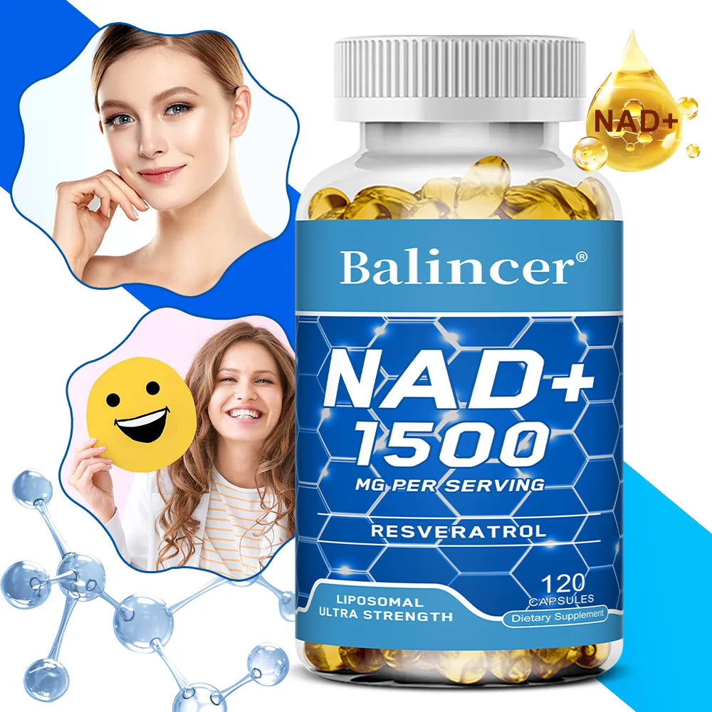 NAD+ Ergänzungsmittel mit Resveratrol – Anti-Aging Energie-Booster 120 Kapseln