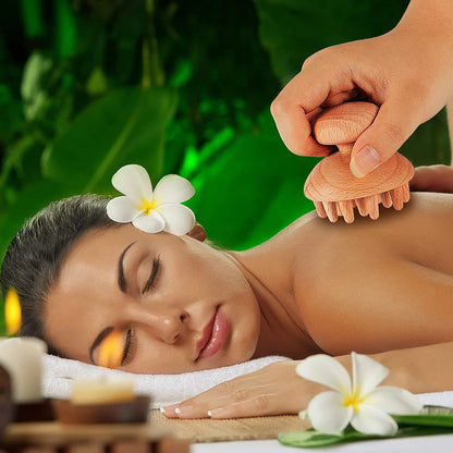 6-in-1-Massagegerät aus Holz zur Lymphdrainage, Anti-Cellulite und Faszienmassage für die Ganzkörper-Muskulaturentspannung