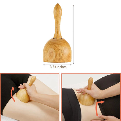 1 Stück Massagegerät aus Holz, Therapiegerät aus Holz zur Linderung von Muskelschmerzen, Körperformungswerkzeug, Faszienmassage
