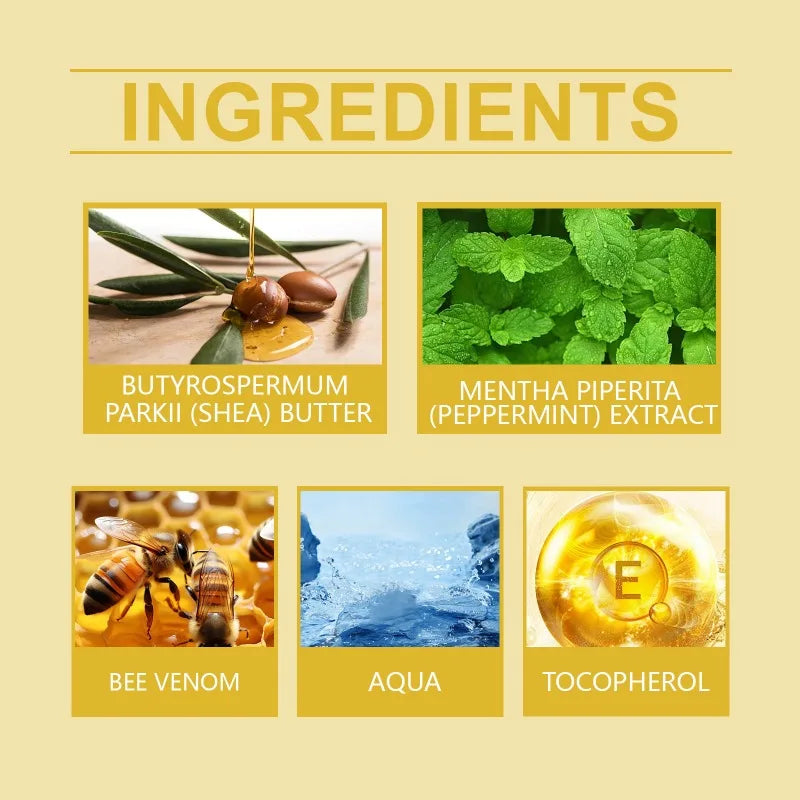 족저근막염 무지외반증교정기 Venom Joint Repair Cream Reduziert Muskelschmerzen. Tief feuchtigkeitsspendende Creme für Muskeln und Gelenke. Bee Reparing Cream