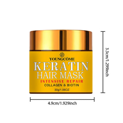 Biotin Kollagen Keratin Haarmaske – Tiefenreparaturbehandlung für trockenes, geschädigtes Haar