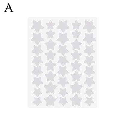 Sternförmiges Akne-/Pickelpflaster, gelbes sternförmiges, absorbierendes Akne-Abdeckpflaster, unsichtbares Hydrokolloidpflaster gegen Akne-Punkte im Gesicht