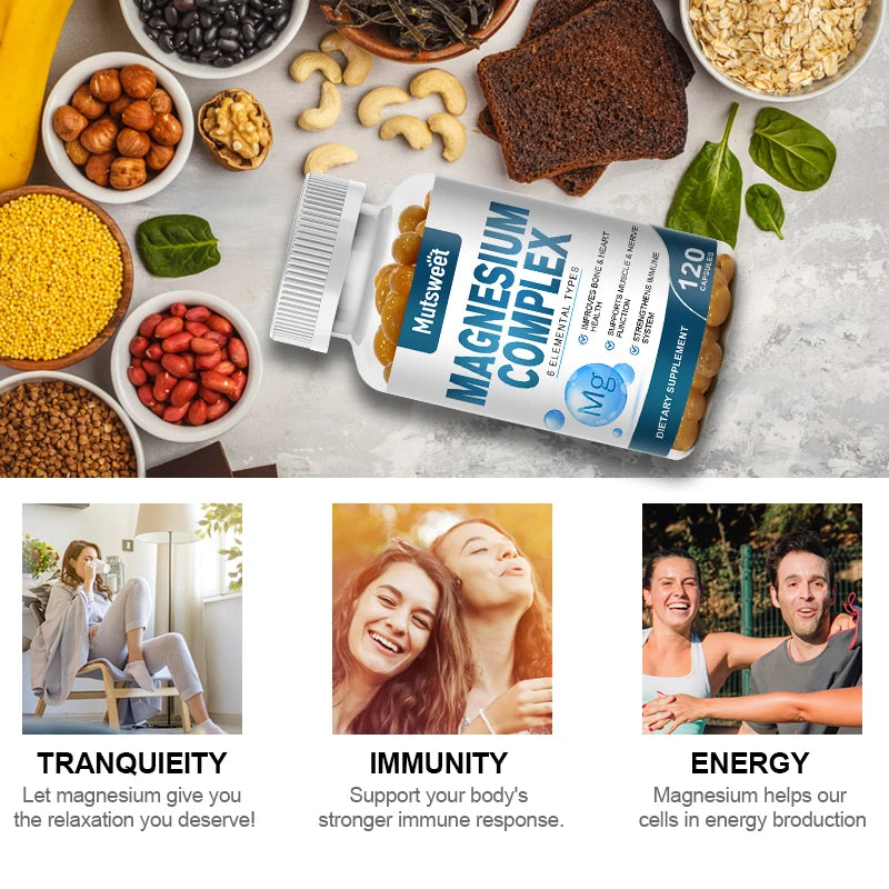 Magnesium-Balance-Unterstützungskapseln