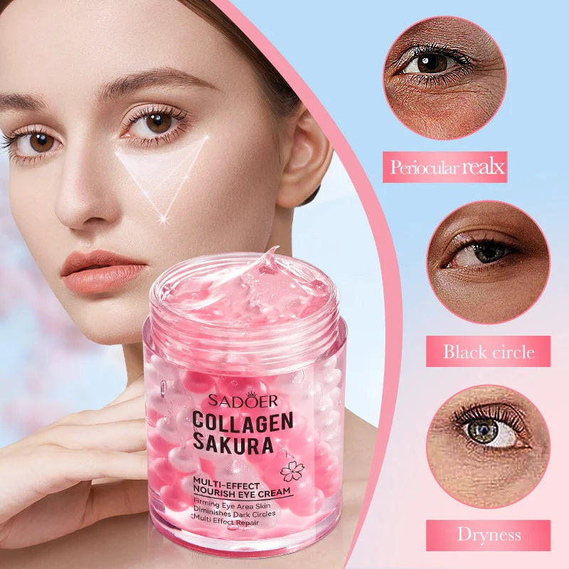 SADOER Sakura Augencreme – Anti-Aging-Behandlung gegen Augenringe und Falten