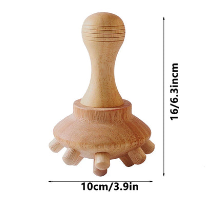 1 Stück Holzmassagegerät Maderoterapia Massageroller Anti-Cellulite Schlankheitsmassage Gua Sha Massagegerät für Körper, Rücken und Füße