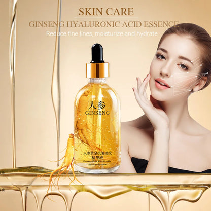 100 ml 24-Karat-Gold-Hyaluronsäure-Nicotinamid-Gesichtsserum – Anti-Aging-Gesichtsstraffung, Kollagen-Essenz, Hautpflege, Aufhellungsserum