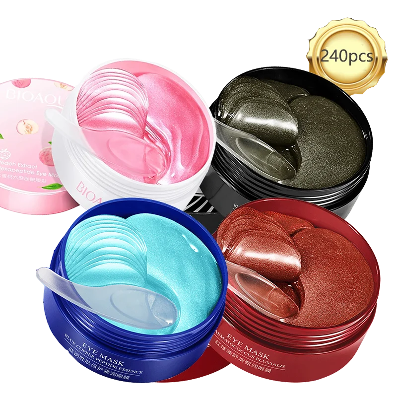 Goldene Hyaluronsäure-Augenpads