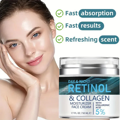 ENVISHA Retinol Collagen Cream - Anti-Aging Face Moisturizer for Wrinkles &amp; Hydration