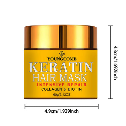 Biotin Kollagen Keratin Haarmaske – Tiefenreparaturbehandlung für trockenes, geschädigtes Haar
