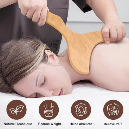 1 Stück Holzmassagegerät Maderoterapia Massageroller Anti-Cellulite Schlankheitsmassage Gua Sha Massagegerät für Körper, Rücken und Füße