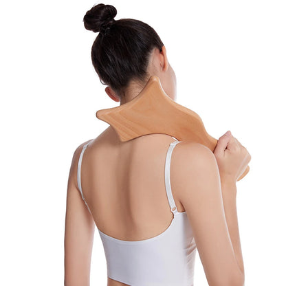 6-in-1-Massagegerät aus Holz zur Lymphdrainage, Anti-Cellulite und Faszienmassage für die Ganzkörper-Muskulaturentspannung