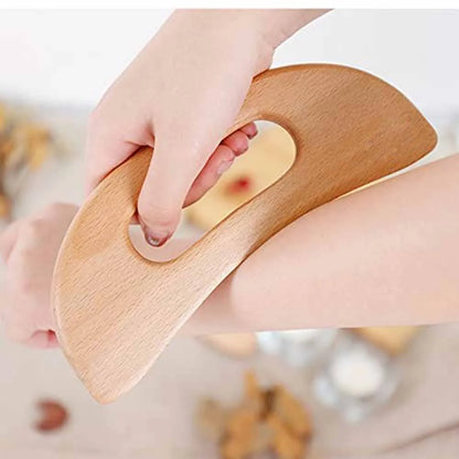 1 Stück Massagegerät aus Holz, Therapiegerät aus Holz zur Linderung von Muskelschmerzen, Körperformungswerkzeug, Faszienmassage