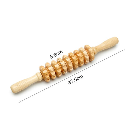 1 Stück Holzmassagegerät Maderoterapia Massageroller Anti-Cellulite Schlankheitsmassage Gua Sha Massagegerät für Körper, Rücken und Füße