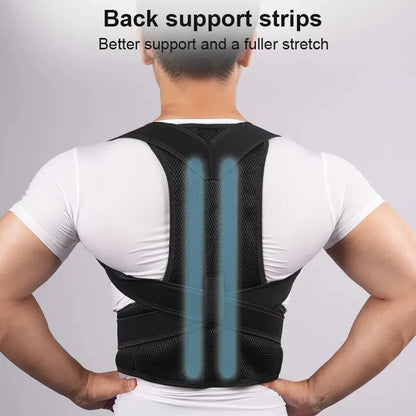 Back Posture Corrector Brace - Shoulder Support for Pain Relief &amp; Spine Alignment