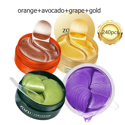 Goldene Hyaluronsäure-Augenpads