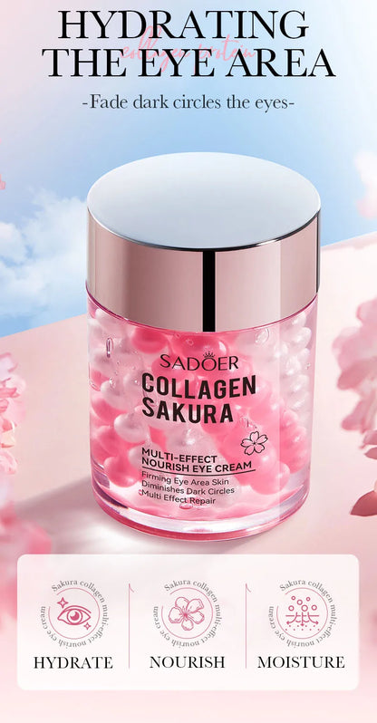 SADOER Sakura Augencreme – Anti-Aging-Behandlung gegen Augenringe und Falten