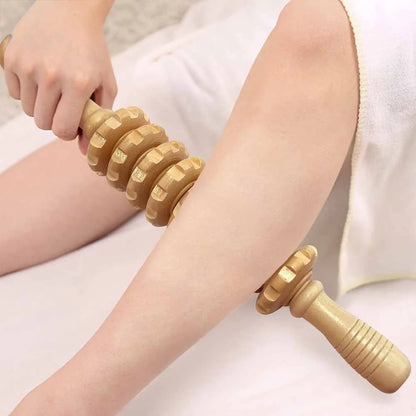 1 Stück Massagegerät aus Holz, Therapiegerät aus Holz zur Linderung von Muskelschmerzen, Körperformungswerkzeug, Faszienmassage