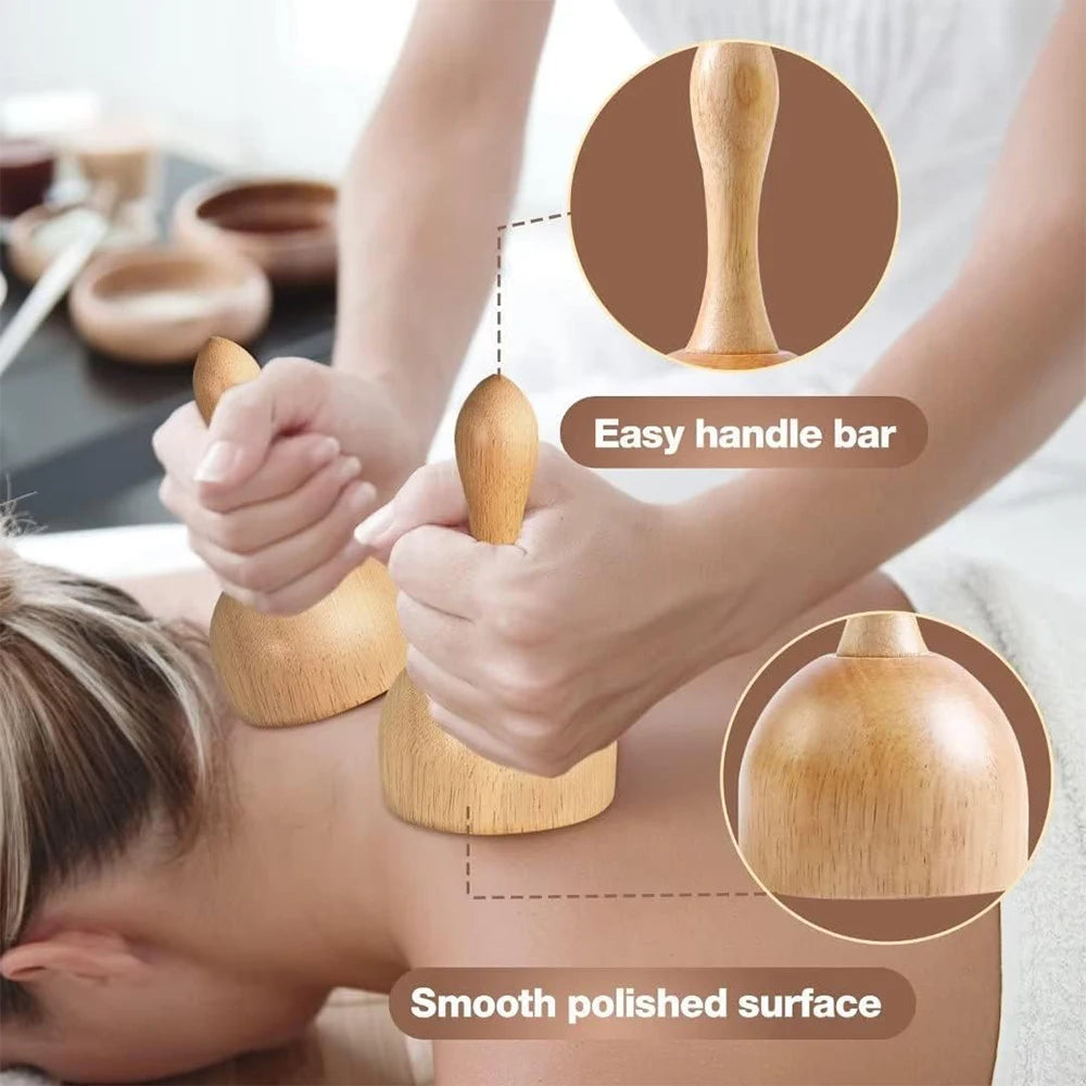 1 Stück Holzmassagegerät Maderoterapia Massageroller Anti-Cellulite Schlankheitsmassage Gua Sha Massagegerät für Körper, Rücken und Füße