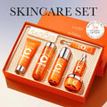Vitamin-C-Hautpflege-Set, 6-teilig: Aufhellend, pflegend, feuchtigkeitsspendend und straffend – alles in einem. Das perfekte Weihnachtsgeschenk!