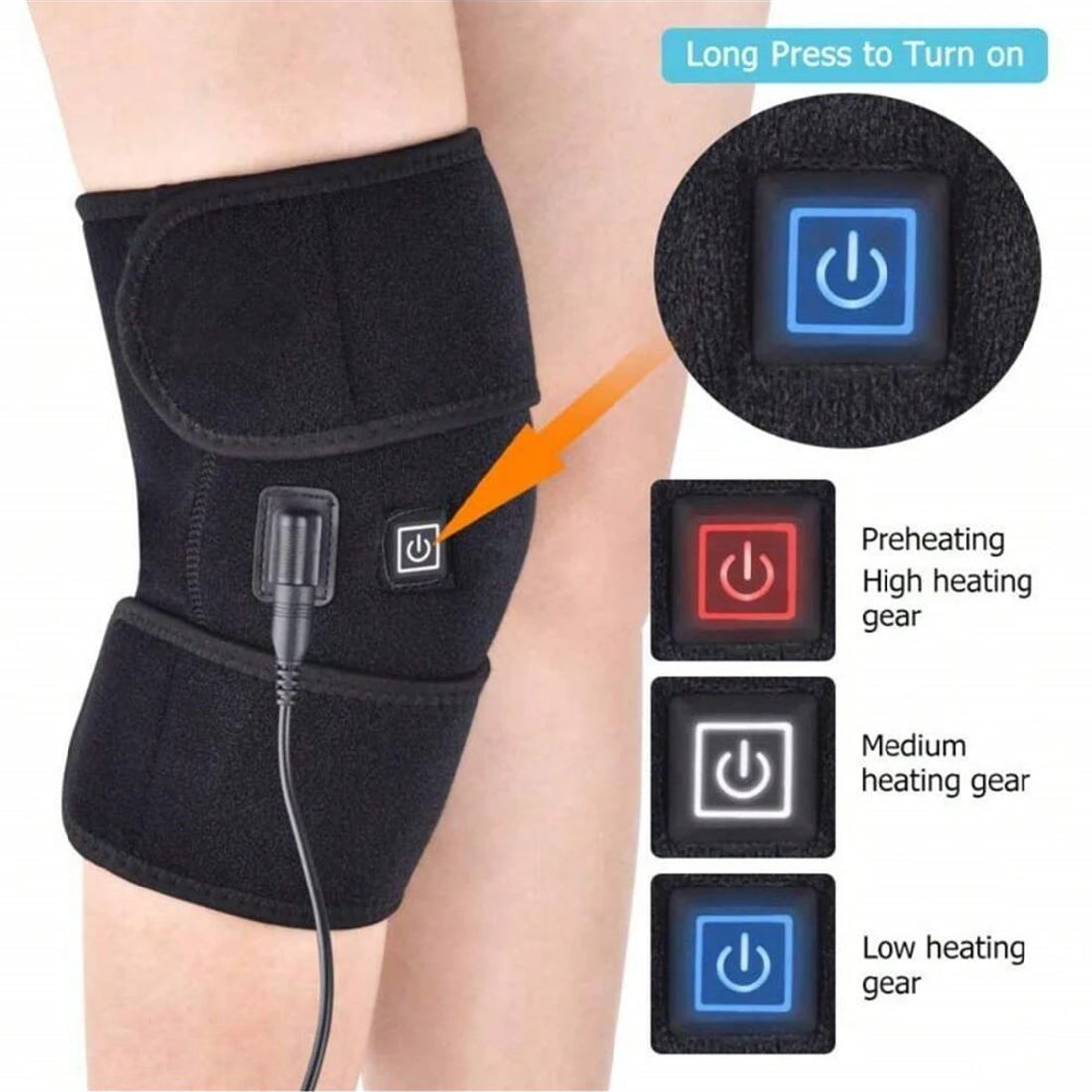 Beheizbares, vibrierendes Kniemassagegerät