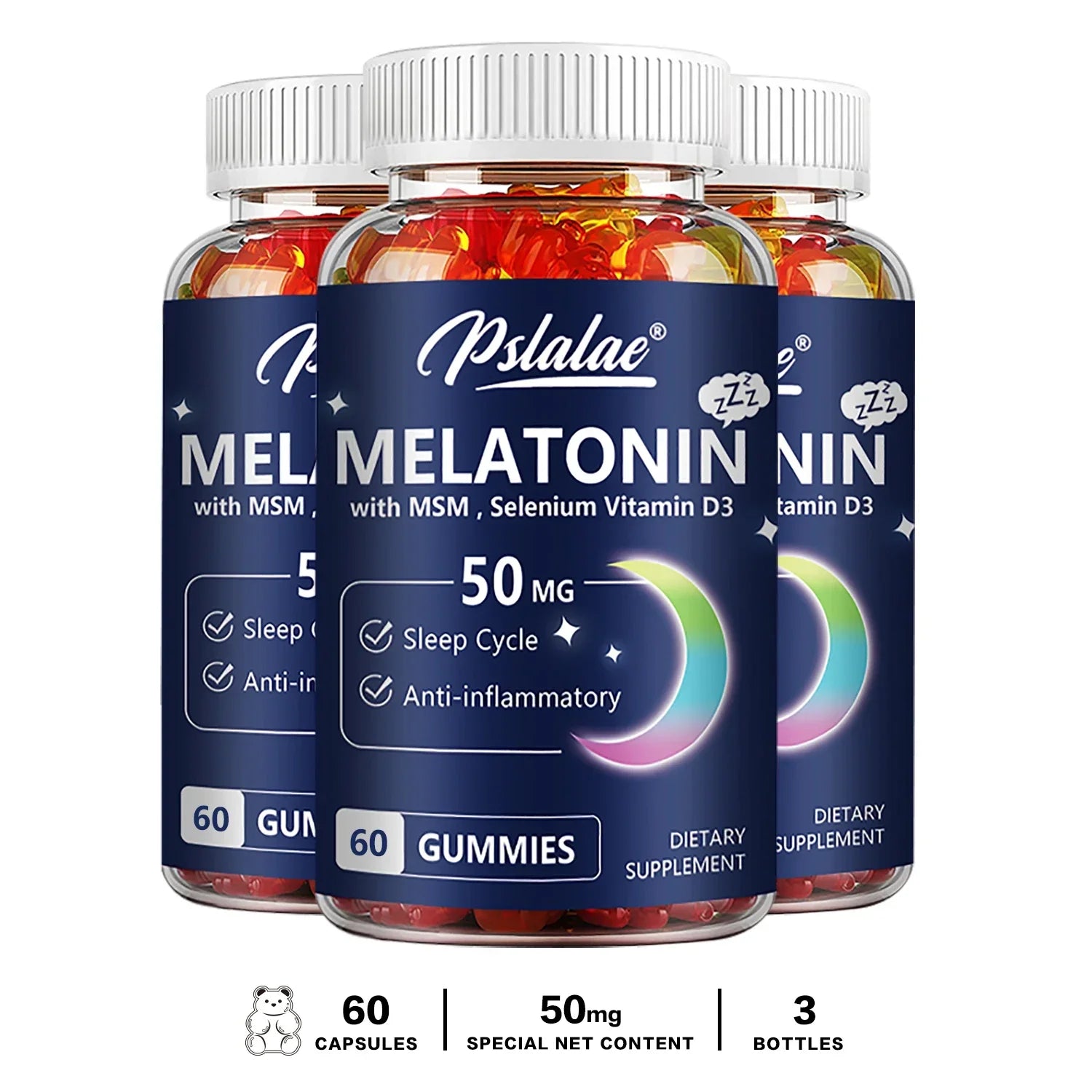 Melatonin-Gummibärchen für tiefen Schlaf