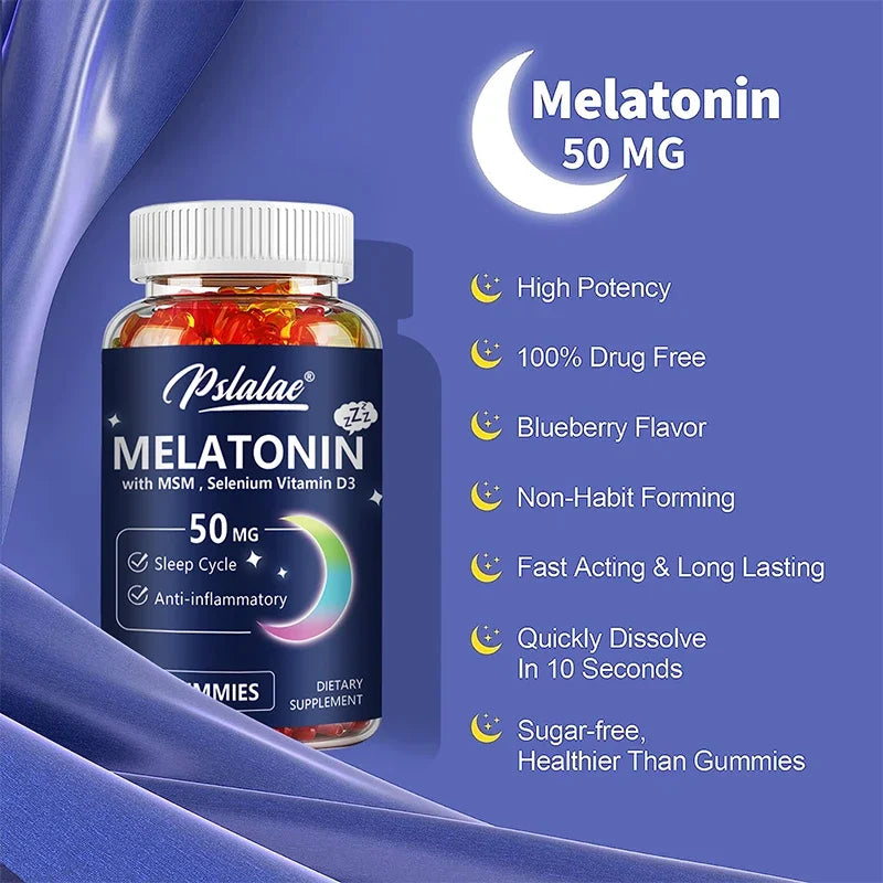 Melatonin-Gummibärchen für tiefen Schlaf