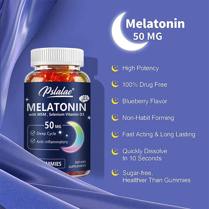 Melatonin-Gummibärchen für tiefen Schlaf