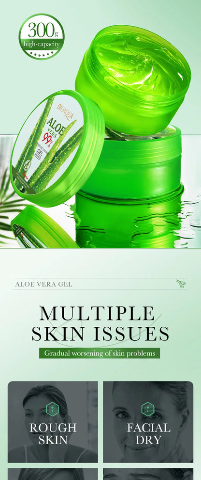300 g BIOAQUA Feuchtigkeitsspendende und beruhigende Aloe Vera Gel Hautverjüngende Feuchtigkeitscreme für das Gesicht Schönheitspflege
