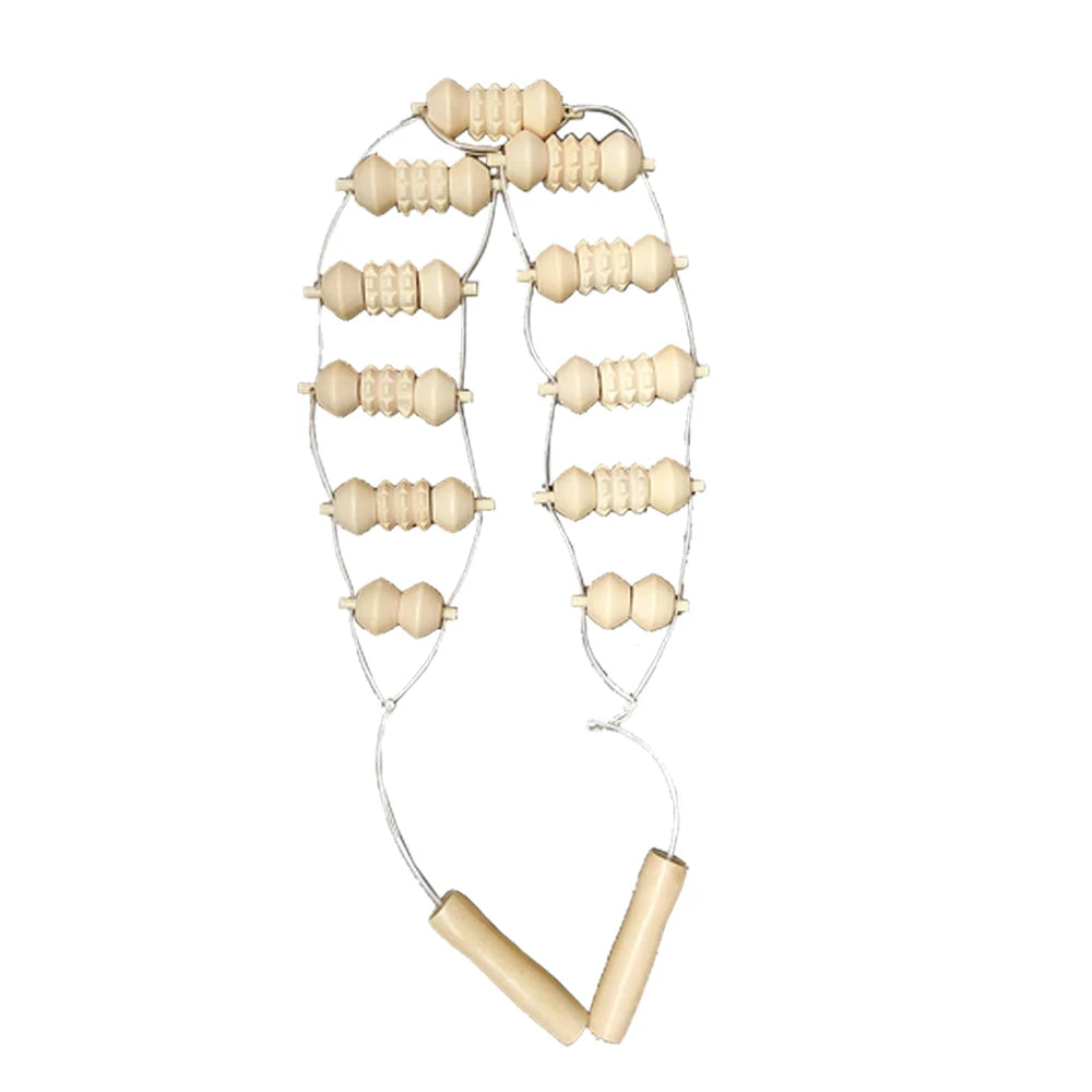 1 Stück Holzmassagegerät Maderoterapia Massageroller Anti-Cellulite Schlankheitsmassage Gua Sha Massagegerät für Körper, Rücken und Füße