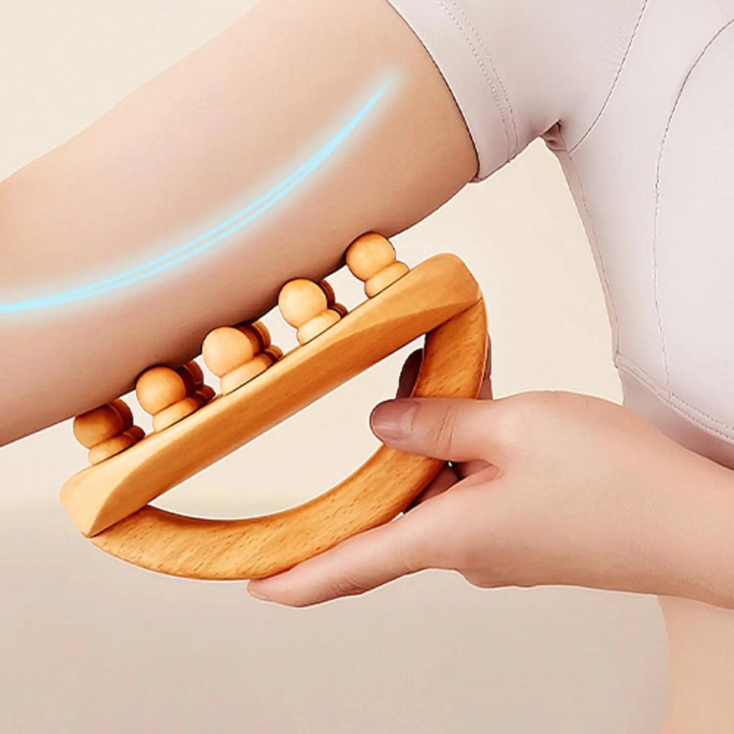 1 Stück Holzmassagegerät Maderoterapia Massageroller Anti-Cellulite Schlankheitsmassage Gua Sha Massagegerät für Körper, Rücken und Füße