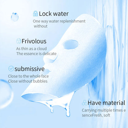 20 Stück BIOAQUA Centella Collagen Gesichtsmasken Feuchtigkeitsspendende, erfrischende Tuchmasken Hyaluronsäure-Gesichtsmaske Hautpflegeprodukte