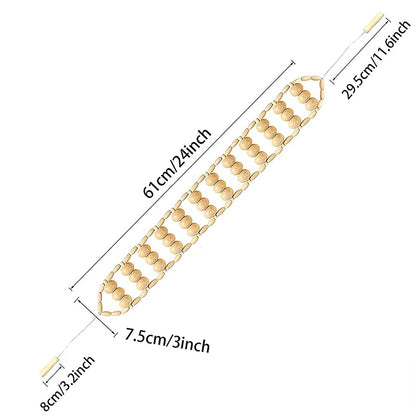 1 Stück Holzmassagegerät Maderoterapia Massageroller Anti-Cellulite Schlankheitsmassage Gua Sha Massagegerät für Körper, Rücken und Füße