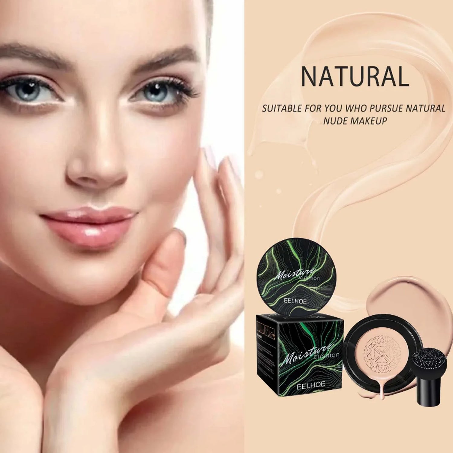 Mushroom Head Air Cushion BB Cream Magic Foundation Gesichts-Concealer Feuchtigkeitsspendend Wasserfest Aufhellend Make-up-Basis Kosmetik