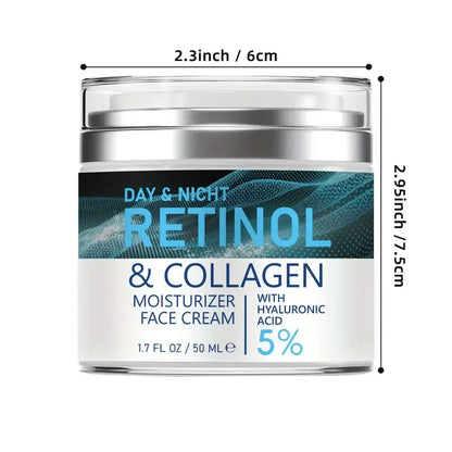 ENVISHA Retinol Collagen Cream - Anti-Aging Face Moisturizer for Wrinkles &amp; Hydration