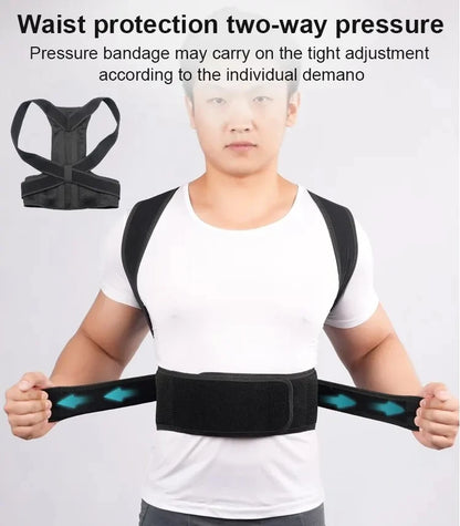 Back Posture Corrector Brace - Shoulder Support for Pain Relief &amp; Spine Alignment