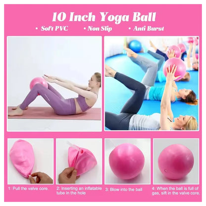 Pilates-Yoga-Set, 13-teiliges Heim-Pilates-Set für Frauen, Pilates-Ausrüstung, Fitness-Basics, Starter-Set, Zubehör