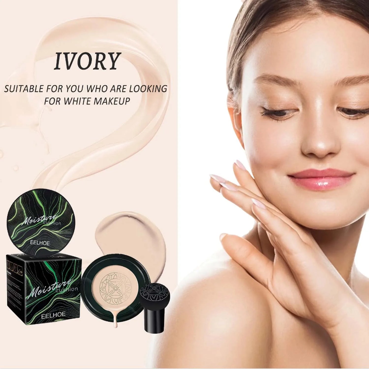 Mushroom Head Air Cushion BB Cream Magic Foundation Gesichts-Concealer Feuchtigkeitsspendend Wasserfest Aufhellend Make-up-Basis Kosmetik