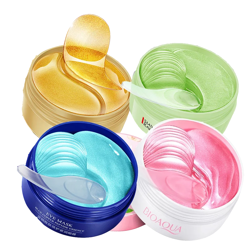 Goldene Hyaluronsäure-Augenpads