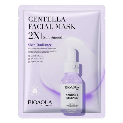 20 Stück BIOAQUA Centella Collagen Gesichtsmasken Feuchtigkeitsspendende, erfrischende Tuchmasken Hyaluronsäure-Gesichtsmaske Hautpflegeprodukte