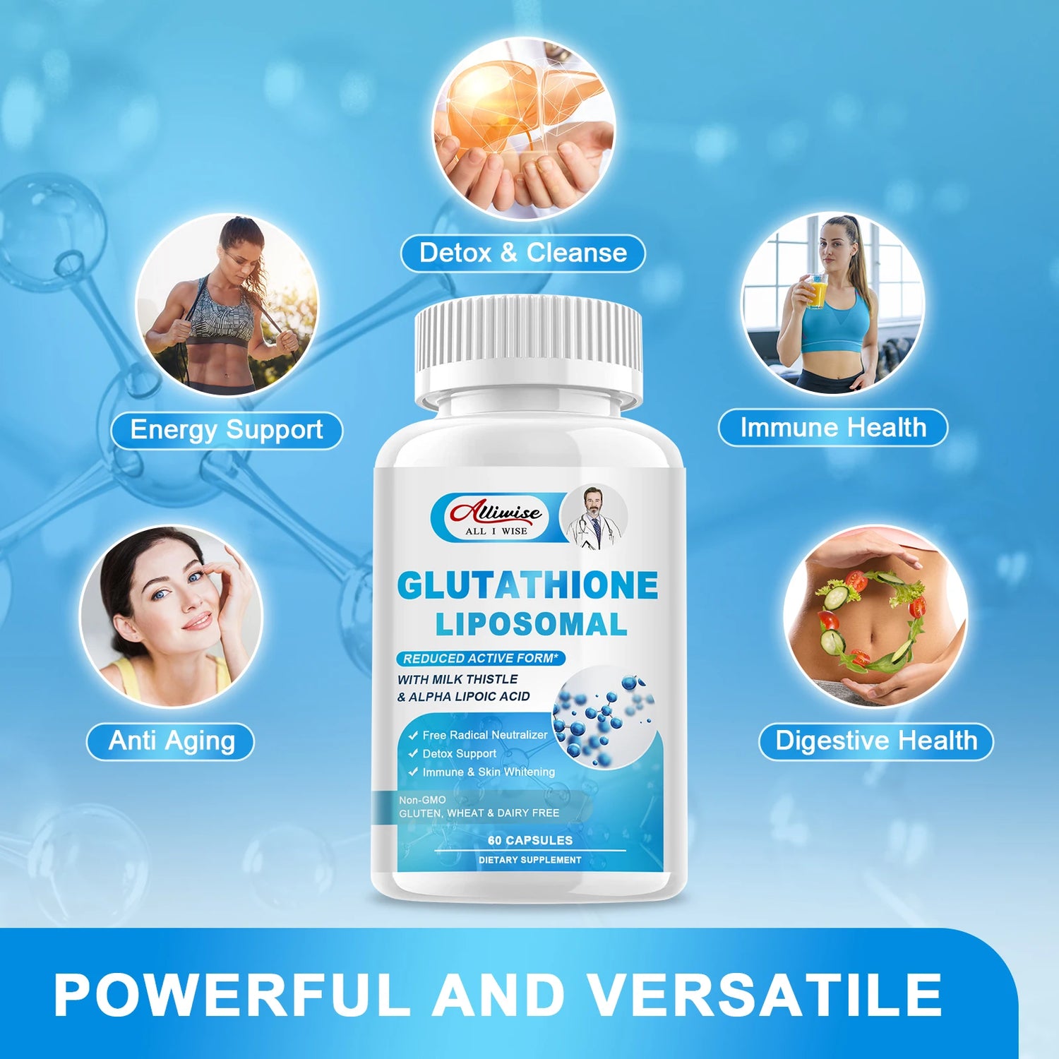 Alliwise Glutathion-Glow-Kapseln