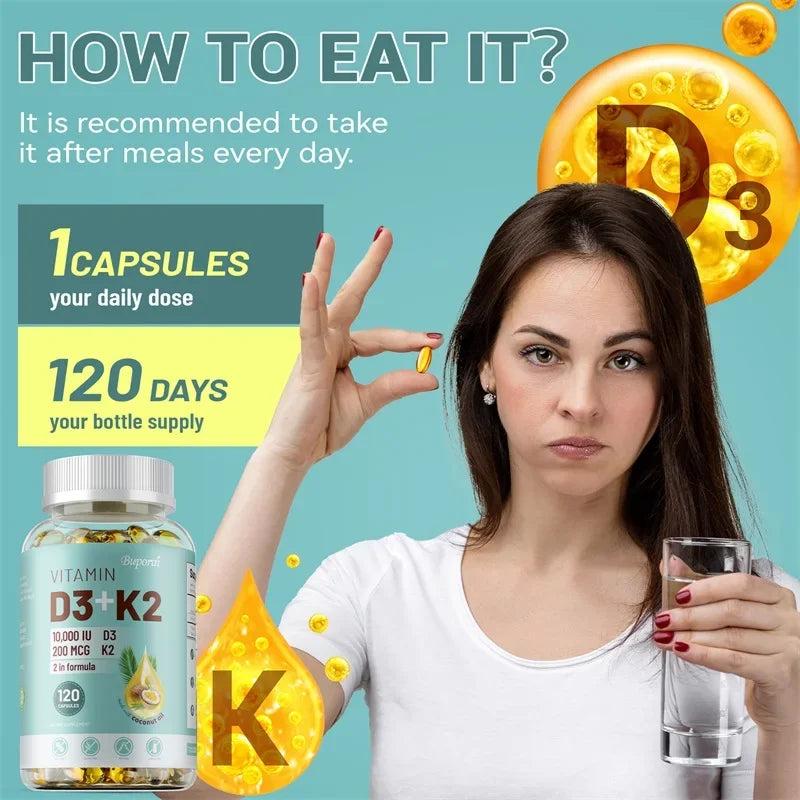Vitamin D3 K2 Glow Unterstützung