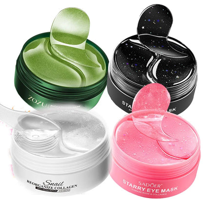 Goldene Hyaluronsäure-Augenpads