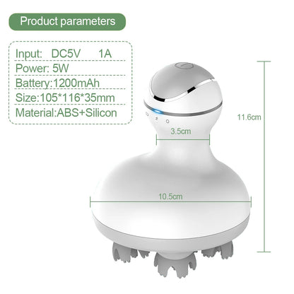 3D Wireless Scalp Massager