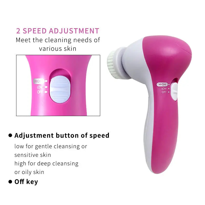 GlowPulse 5-in-1 Facial Cleanser