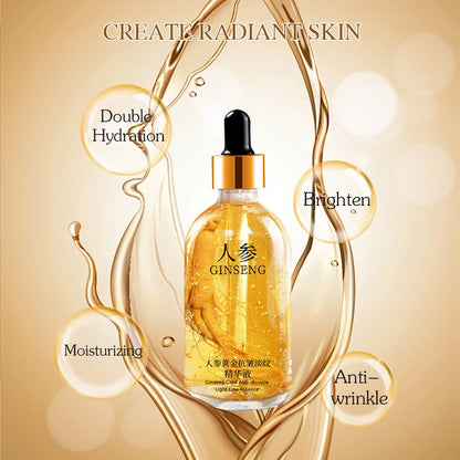 100 ml 24-Karat-Gold-Hyaluronsäure-Nicotinamid-Gesichtsserum – Anti-Aging-Gesichtsstraffung, Kollagen-Essenz, Hautpflege, Aufhellungsserum